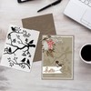Birds on Branches Background Plastic Embossing Folders for Card Making