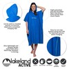 Lakeland Active Patterdale Hooded Changing Poncho Towel - Mid Blue