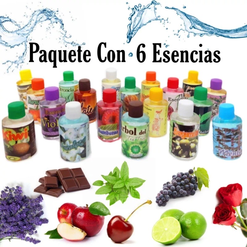 Golden Essence 6 Esencias Aromaticas 16ml Difusor Vela Jabón Humidificador