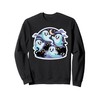 Black Cats with Cute Ghosts - Family friendly Sweatshirt
