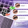 B&Q Wispy Lash Clusters Kit with Spikes Anime Manga Lashes