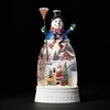 Roman Snowman Santa Led Swirl Water Dome