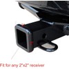 Trailer Hitch Tube Cover Plug 2Inch Rubber Receiver Tube Hitch
