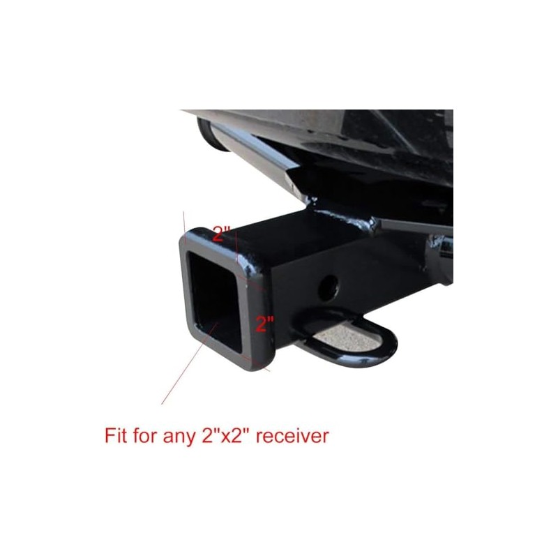 Trailer Hitch Tube Cover Plug 2Inch Rubber Receiver Tube Hitch