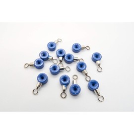 Sea Fishing Rig Making Pulley Swivel/Pulley Clips/Pulley Beads/Sliding Swivels (BLUE) (100)