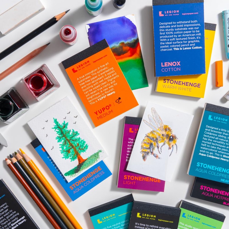 Legion Stonehenge Mini Artist Pad, 2.5 by 3.5 Inches, Multi-Colour
