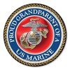 Proud Grandparent of a U.S. Marine Circle Magnet