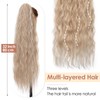 TESS Ponytail Extensions, 80 cm, Ash Blonde with Highlights, Corn