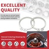 225Pcs External Retaining Rings Snap Rings Assortment Kit, 304 Stainless