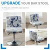 Levoberg Bar Stools Cover Set of 2 Printed Armless Swivel