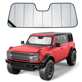 Covosun Windshield Sunshade for Ford Bronco, Premium Folding Windshield Sun Shade for Ford Bronco (2021-2026), Window Sunshade Sun Visor Protector Blocks UV Rays (Not for Bronco Sport)