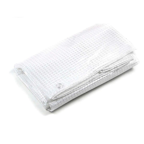 STI White Transparent Net Net with Eyelets Windproof Tear-resistant Anti-UV Size 3 x 6 m