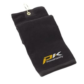 2012 Powakaddy Tri-Fold Velour Golf Towel Black