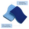 TRIXES Cleaning Sponge - Pack of 12 - Double-Sided Coated