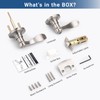 Knobonly 6 Pack Brushed Satin Nickel Door Lever Privacy Door