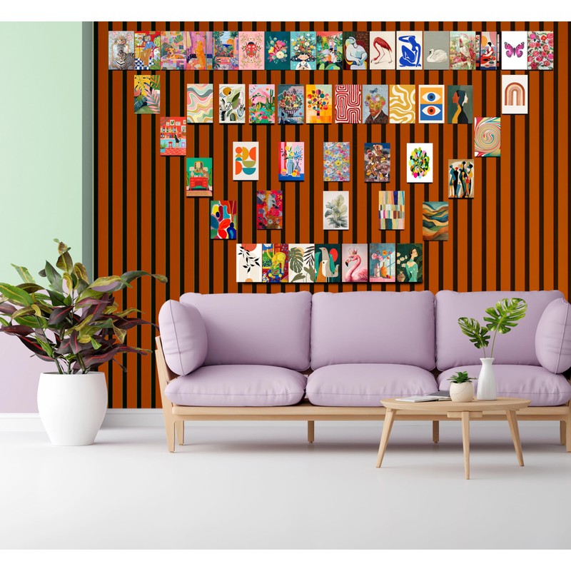 ZEAY 50 Pcs 4”x6” Eclectic Wall Collage Kit – Maximalist