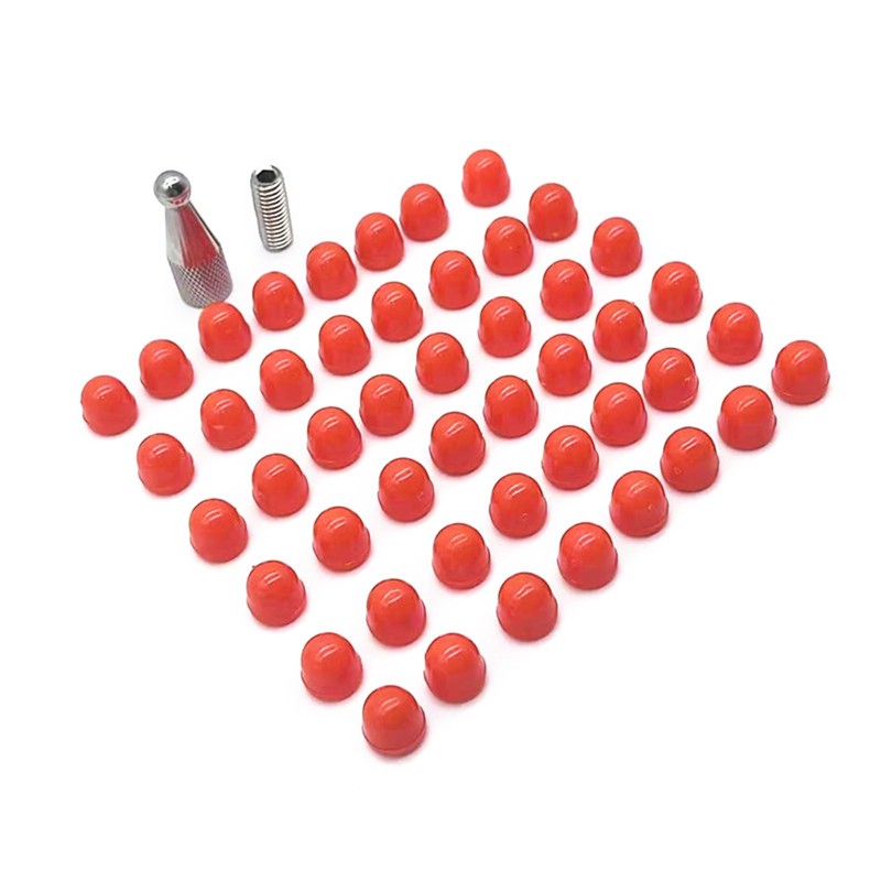 PTILSERY 48pieces Rubber Tips for Paintless Dent Repair Hammer and
