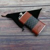 iSavage 4oz Leather Wrapped Hip Flask-YM156