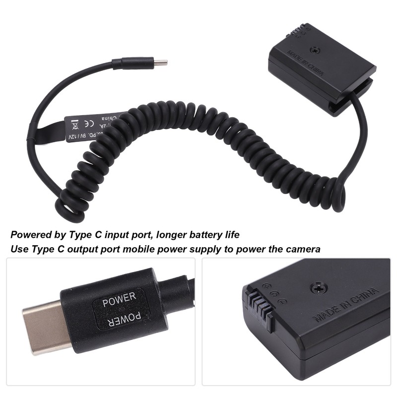 Type C Power Adapter DC Coupler FW50 Full Decoded Dummy