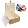 Sewing Basket, Sewing Organizer Box for Sewing Supplies and DIY