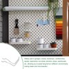 sourcing map 10Pcs Pegboard Hooks, Stainless Steel Peg Board Display