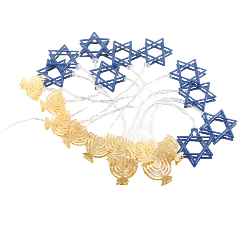 LED Hanukkah String Lights Hexagonal Star Fairy Light 3 Meters