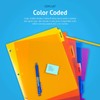 OS Plus 5-Tab Plastic Binder Dividers, Insertable Multicolor Big Tabs,