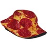 Kouga 3D Funny Realistic Food Pepperoni Cheese Pizza Unisex Bucket