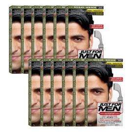 Just For Men Autostop, Gray Hair Coloring for Men with Comb Applicator - Rich Black, A-65, Pack of 12