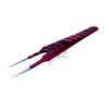SET OF 2 Stainless Steel Pink Black Zebra 3D Eyelash
