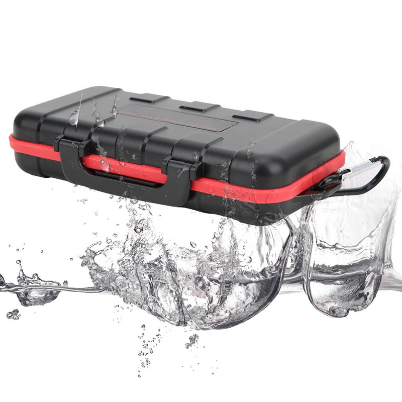 Drop Resistant Waterproof Camera Battery Memory Card Storage Box for