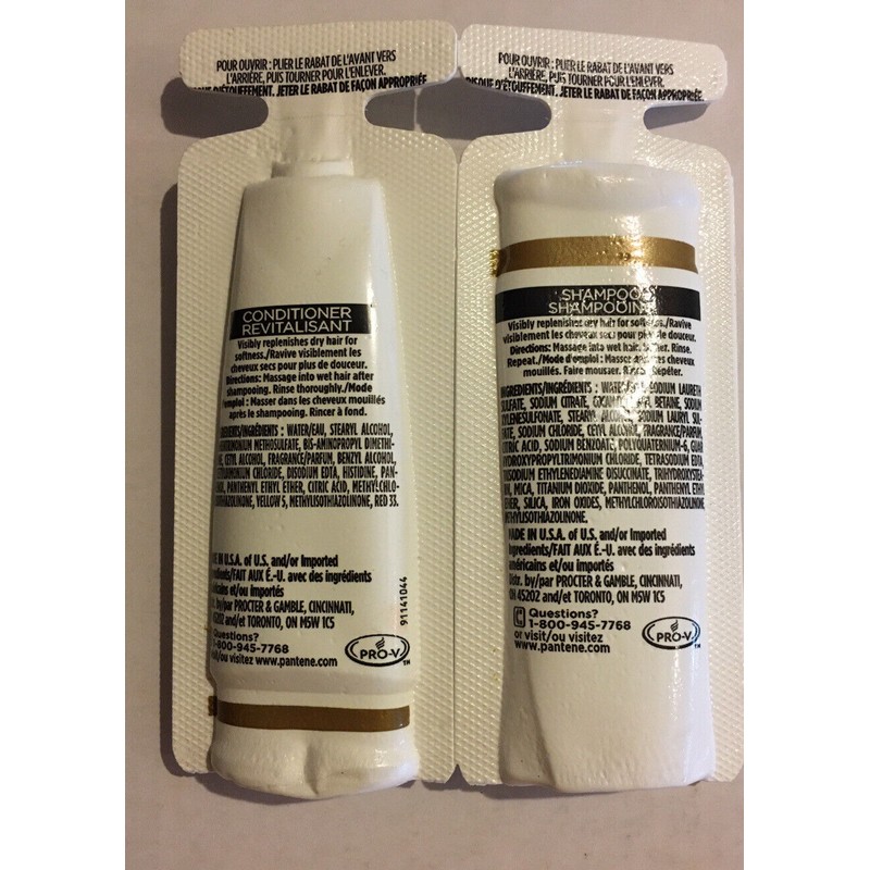 Pantene 3 set Pantene Shampoo and Conditioner 0.5 Oz. Daily