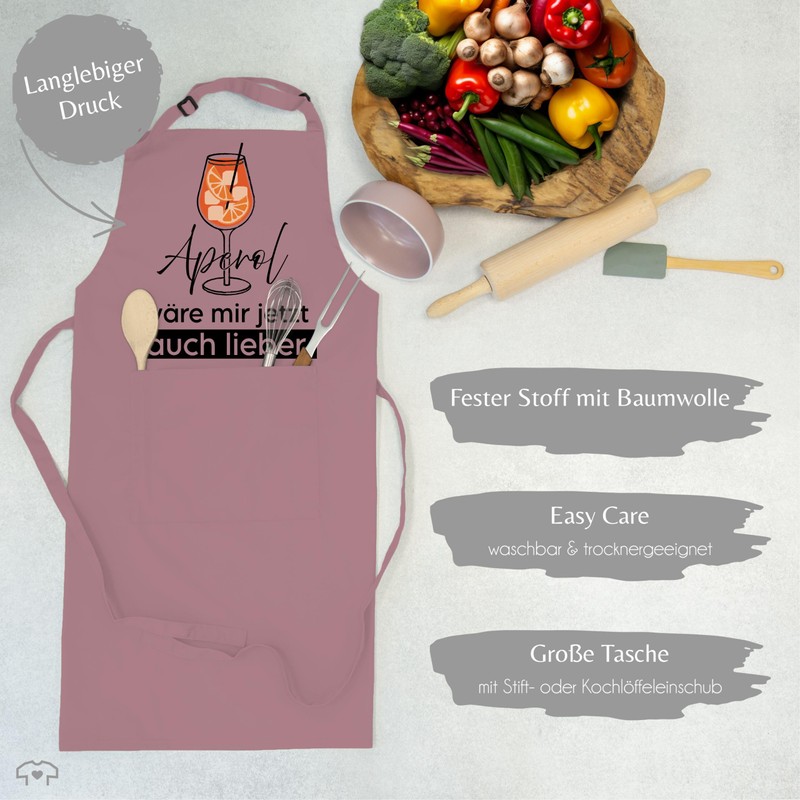 Shirtracer - Apron – Statement – Adult – Aperol Would