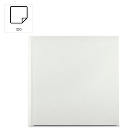 Hama Wrinkled Photo Album (Memo Album for 200 Photos in 10 x 15 cm Format Photo Book with 100 Pages with Labelling Field, Foil Pockets, Washable Kraft Paper, Bamboo Paper) White