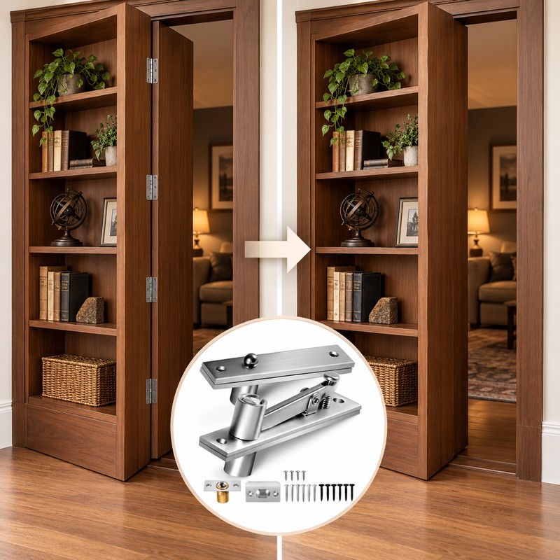 Heavy Duty Door Pivot Hinges – 200 LB Concealed 360°