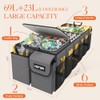 HOTOR Trunk Organizer, Sturdy Foldable with Cooler for Car &