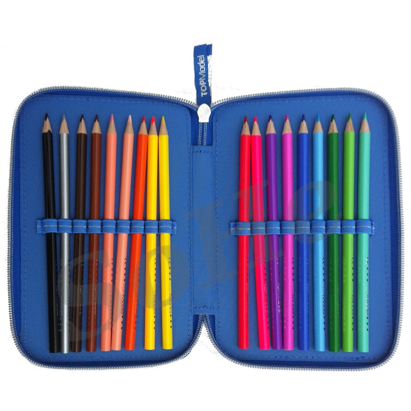 Depesche Top Model Pencil Case (G62)-Pencil Case Blue Triple Friends