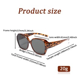 Polarized Sunglasses Fit Over Glasses,Polarised Over-Glasses Sunglasses for Women Men,Uv Protection Sunglasses Womens,Trendy Anti Glare Sun Shades Cover,Wrap Around Sun Shades for Driving Fishing