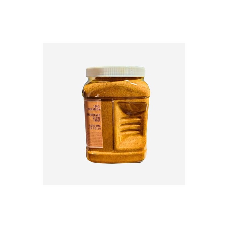 ARIAZU Curcuma en polvo 1kg frasco hermetico reusable 1 kilo