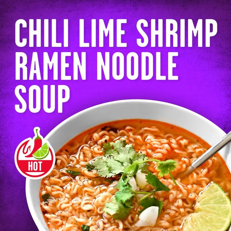 Tapatío Ramen Noodle Soup, Chili Lime Shrimp Flavored - Microwaveable