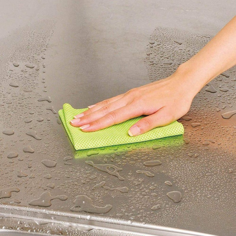 Azuma Industries BA795 Absorbent Cloth, Green, Absorbs Water Drops and