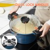 ACTIV CUISINE 5qt Pasta Pot with Strainer Lid, Cast Aluminum