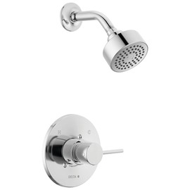 Delta Faucet Modern Raincan Round Single-Function Shower Valve Trim Kit Chrome, Shower Faucet Set, Rainfall Shower Head Chrome, Delta Shower Trim Kit, Chrome T14269-PP (Valve Not Included)