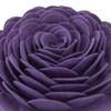 KINGROSE 3D Flower Decorative Throw Pillow Round Cushion for Sofa