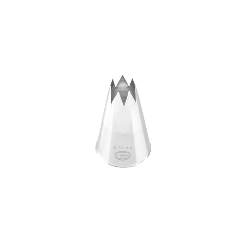 Dr. Oetker 3513 Nozzle Manufacture Star Nozzle 13 mm, Stainless