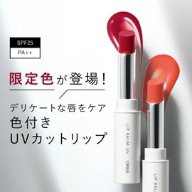 ORBIS Lip Balm UV SPF25 PA++ – “Post-Bath Red” UV Protection Lip Cream for Hydrated, Sun-Guarded Lips