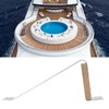 11‑1/4x5‑1/8in Teak Mast Steps Marine Grade 304 Stainless Steel Mast