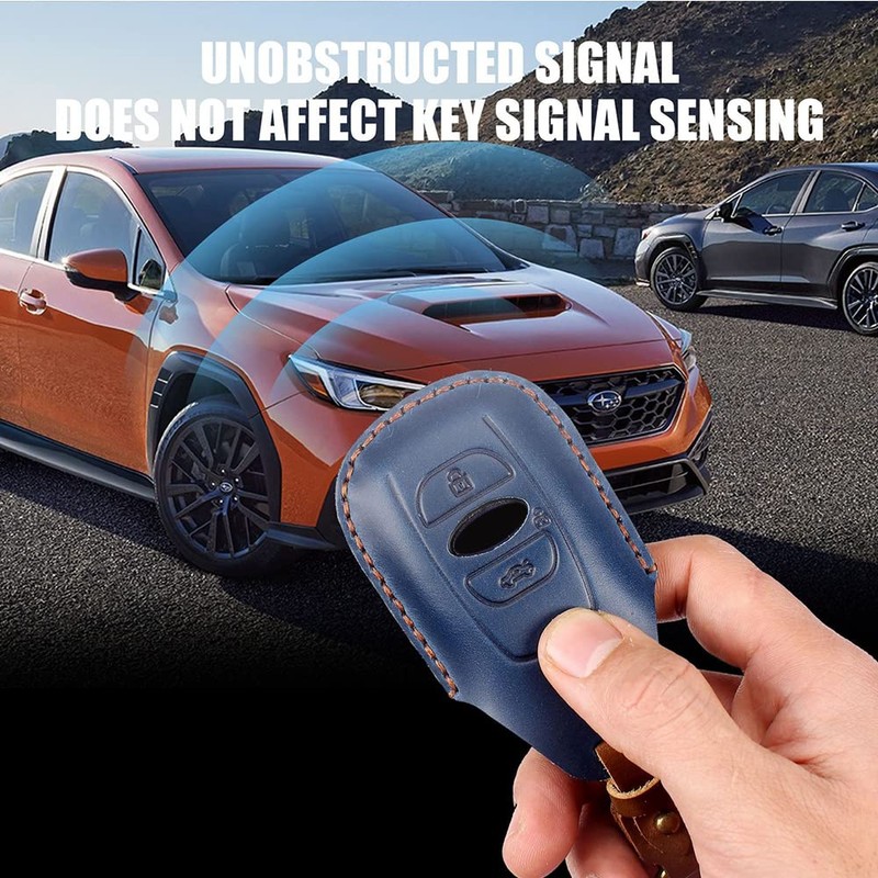 HIBEYO Key Fob Cover Key for Subaru Outback Ascent Forester