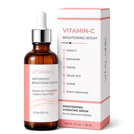 Suero de vitamina C – Suero iluminador hidratante para rostro con niacinamida, tremella y ácido salicílico – Suero facial antioxidante diario para tod