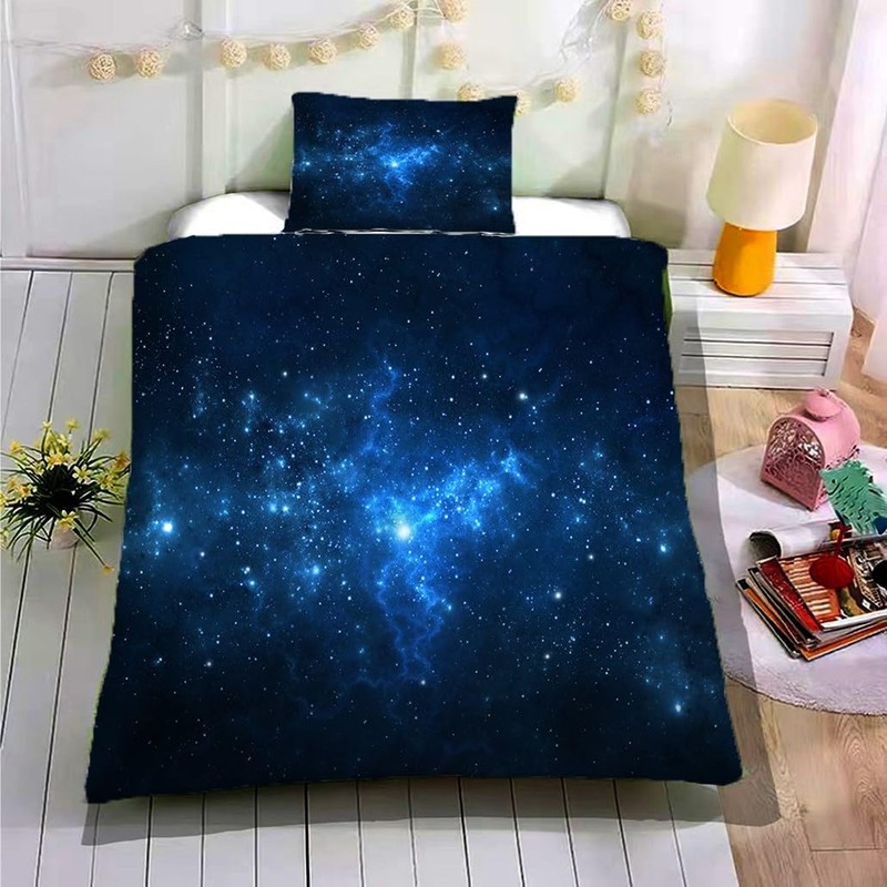 goodbath Single Duver Cover, Outer Space Galaxy Universe 2 Piece
